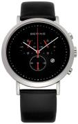 Bering Dameur 10540-402 Classic Sort/Læder Ø40 mm