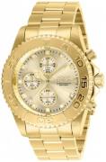 Invicta Herreur 28683 Pro Diver Champagne/Gul guldtonet stål Ø43.5