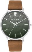 Police Herreur PL16023JS.13 Tasman Grå/Læder Ø42 mm