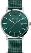 Bering Herreur 15439-808 Solar Grøn/Stål Ø40 mm