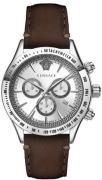 Versace Herreur VEV700119 Chrono Classic Sølvfarvet/Læder Ø44 mm