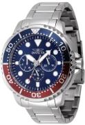 Invicta Herreur 47227 Pro Diver Blå/Stål Ø48 mm