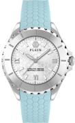 Philipp Plein Dameur PWPOA0124 Rock Couture Sølvfarvet/Gummi Ø38 mm