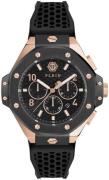 Philipp Plein Herreur PWPRA0824 Chrono Royal Sort/Gummi Ø46 mm