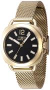 Invicta Dameur 47324 Wildflower Sort/Gul guldtonet stål Ø32 mm