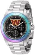 Invicta Herreur 44985 Nfl Sort/Stål Ø40 mm