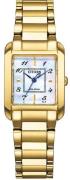 Citizen Dameur EW5602-81D Eco Drive Hvid/Guldtonet stål 28.4x21.5 mm