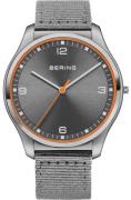Bering Herreur 18342-577 Ultra Slim Grå/Tekstil Ø42 mm