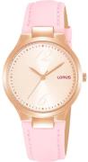 Lorus Dameur RG210UX9 Lady Rosa guldfarvet/Læder Ø30 mm