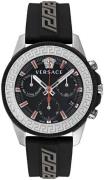 Versace Herreur VE3J00222 Greca Action Sort/Gummi Ø45 mm