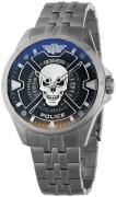 Police Herreur PEWJH0005404 Malawi Blå/Stål Ø45 mm