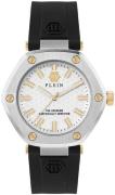 Philipp Plein Dameur PW1BA0223 The Hexagon Hvid/Gummi Ø38 mm