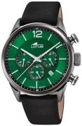 Lotus Herreur 18687/4 Chrono Grøn/Læder Ø43 mm