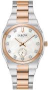 Bulova Dameur 98P221 Surveyor Hvid/Rosaguldtonet stål Ø34 mm