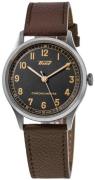 Tissot Herreur T142.464.16.062.00 Heritage Sort/Læder Ø39 mm