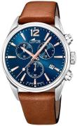 Lotus Herreur 18691/2 Chrono Blå/Læder Ø42 mm