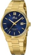 Lotus Herreur 18837/2 Classic Blå/Guldtonet stål Ø40 mm