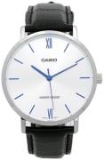 Casio Herreur MTP-VT01L-7B1UDF Classic Sølvfarvet/Læder Ø40 mm