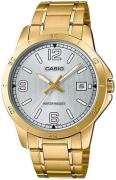Casio Herreur MTP-V004G-7B2UDF Classic Sølvfarvet/Gul guldtonet