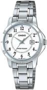 Casio Dameur LTP-V004D-7BUDF Classic Hvid/Stål Ø30 mm