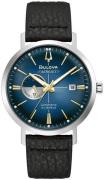 Bulova Herreur 96B374 Aerojet Blå/Læder Ø41 mm