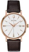 Bulova Herreur 97B166 Aerojet Hvid/Læder Ø39 mm