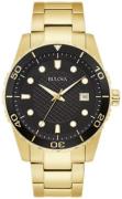Bulova Herreur 98B375 Sort/Gul guldtonet stål Ø43 mm