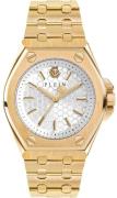 Philipp Plein Dameur PWJAA0722 Plein Extreme Hvid/Gul guldtonet stål
