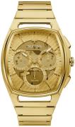 Bulova Herreur 97A160 Curv Guldfarvet/Gul guldtonet stål Ø41 mm