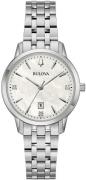 Bulova Dameur 96P233 Sutton Hvid/Stål Ø31 mm