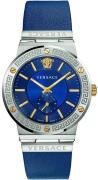Versace Herreur VEVI00120 Greca Blå/Læder Ø41 mm