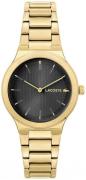 Lacoste Dameur 2001182 Chelsea Sort/Gul guldtonet stål Ø34 mm