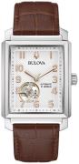Bulova Herreur 96A268 Sutton Sølvfarvet/Læder