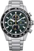 Citizen Herreur CA0780-87X Chrono Grøn/Stål Ø44 mm
