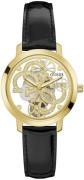 Guess Dameur GW0383L1 Quattro Clear Guld/Læder Ø36 mm