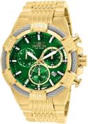 Invicta Herreur 25869 Bolt Grøn/Gul guldtonet stål Ø51 mm