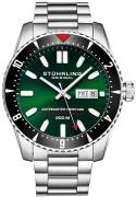 Stührling Original Herreur 1004.03 Datemaster Heritage Grøn/Stål