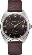 Bulova Herreur 96B348 Sort/Læder Ø41 mm