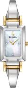 Bulova Dameur 98P188 Classic Hvid/Gul guldtonet stål