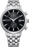 Citizen Herreur CA7060-88E Chrono Sort/Stål Ø42 mm