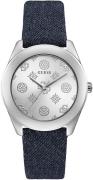 Guess Dameur GW0228L1 Sølvfarvet/Læder Ø40 mm
