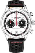 Stührling Original Herreur 933.01 Monaco Hvid/Læder Ø44 mm
