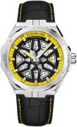 Stührling Original Herreur 379.03 Legacy Sort/Læder Ø44 mm