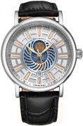 Stührling Original Herreur 899.01 Duet Sølvfarvet/Læder Ø42 mm