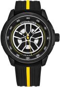 Stührling Original Herreur 984.02 Aviator Sort/Gummi Ø44 mm