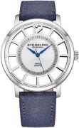 Stührling Original Herreur 388S2.01 Classic Sølvfarvet/Læder Ø40