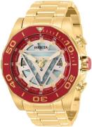 Invicta Herreur 33313 Flerfarvet/Gul guldtonet stål Ø48 mm