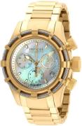 Invicta Dameur 90011 Hvid/Gul guldtonet stål Ø40 mm