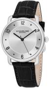 Stührling Original 844.02 Symphony Sølvfarvet/Læder Ø39 mm