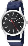 Bulova Herreur 43B160 Caravelle Sort/Tekstil Ø40 mm